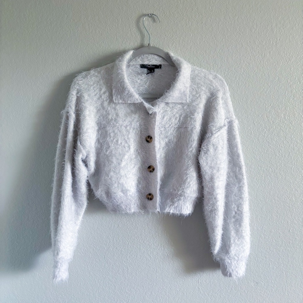 Fuzzy Cropped Sweater